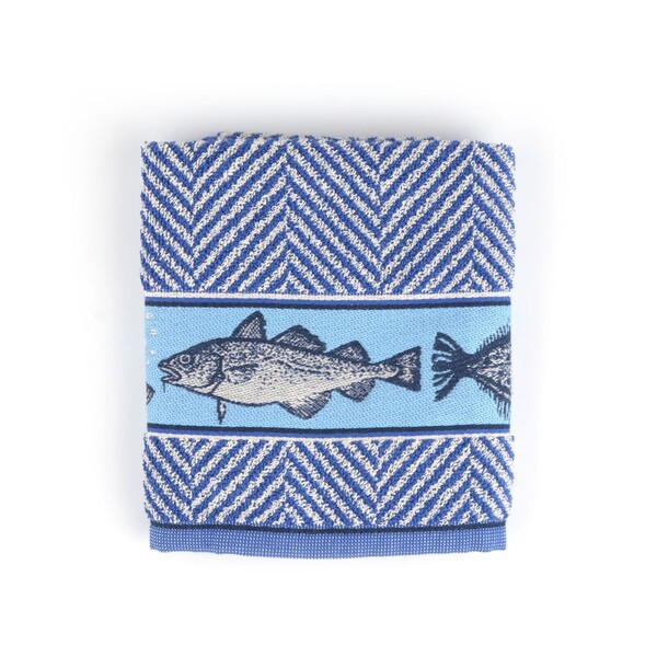 handdoek fish royal blue