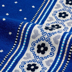 handdoek blossom royal blue