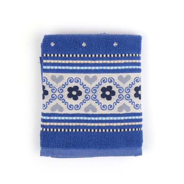 handdoek blossom royal blue