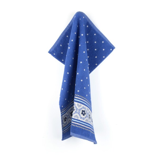 handdoek blossom royal blue