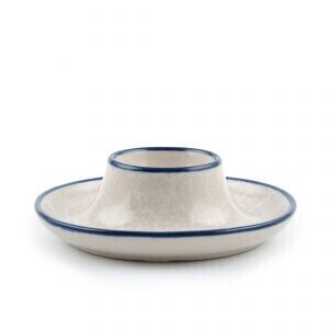 eierdop plat white lace