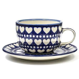 240ml kop en schotel blue valentine