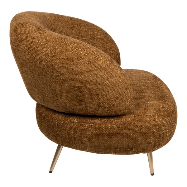 fauteuil amberkleur
